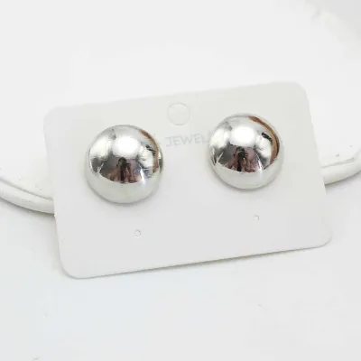 Fashionable Frosted Geometric Stud Earrings (2 Pair)